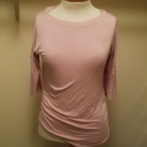 Pink lacy womens top
